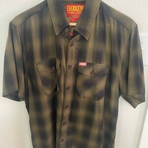 Dixxon Men's “The Corps” Bamboo Green Plaid Shirt